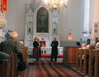 XVII Suure-Jaani Muusikafestival. Suure-Jaani kirikus. Vaimuliku laulupäeva tule süütamine. 