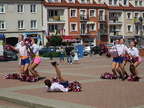 Rahvusvaheline noorte puhkpilliorkester Wersalinka. Kontsert Lomža raekoja ees.