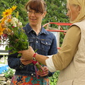 Raamatukogupiknik Eva ja Indrek Koffiga Marana lilleaias.