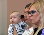 Suure-Jaani vallavolikogu esimehe ja vallavanema vastuvõtt uutele vallakodanikele ja nende vanematele.
