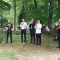 Aavo Otsa trompeti suveakadeemia Suure-Jaanis. Mälestushetk kalmistul.