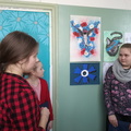 Põhja-Sakala vall akollideõpilaste joonistusvõistluse "Rukkilill" näitus Suure-Jaani koolis.