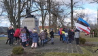 Eesti Vabariigi 102. aastapäeva aktus Suure-Jaanis Lembitu platsil.