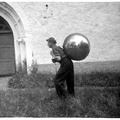 1950.a kirikutorni remont. Fotol Ilmar Kuresson
