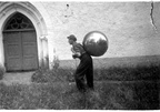 1950.a kirikutorni remont. Fotol Ilmar Kuresson
