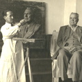 1950.a  Skulptor Saks ja Artur Kapp Suure-Jaani koolimajas