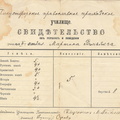 1911.a  Olustvere õigeusu kooli  tunnistus