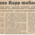 1938. a aprillis toimus Suure-Jaanis Hans Kapi matus