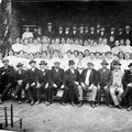 Kihelkonna ühendatud laulukoorid Suure-Jaani laulupäeval 1910.a