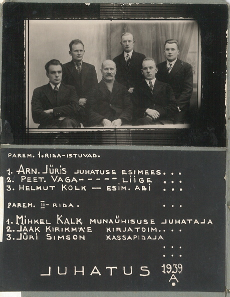 Suure-Jaani Munaühisus 1939.a