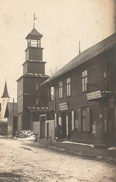 Tuletõrjetorn ja Seltsimaja 1920-date alguses
