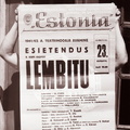 Ooperi Lembitu esietendus 1961.a Estonias