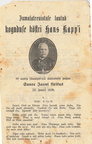 Laululeht Hans Kapi juubeli puhul 1930.a