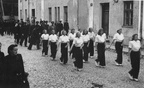 Rongkäigus Brigaadipäeval Viljandis 1946.a (Tuletõrjeselts)