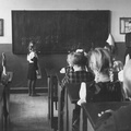 Matemaatika tund 1. klassis.1955.a. Õpetaja Nelli Rebane