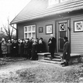 28. okt. 1973.a Eugen Kapp kõnelemas Heliloojate Kappide muuseumi avamisel
