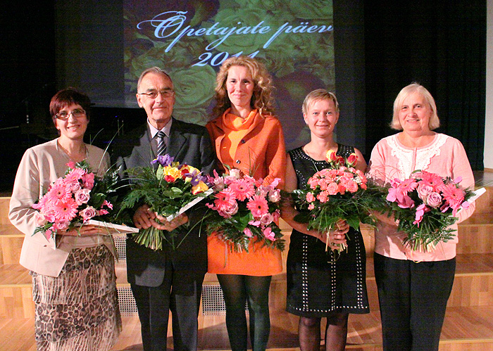Hariduspreemiad: Ülle Piir, Tõnu Siiimsoo, Agnes Kurg, Kaja Saar, Maret Mölder.
